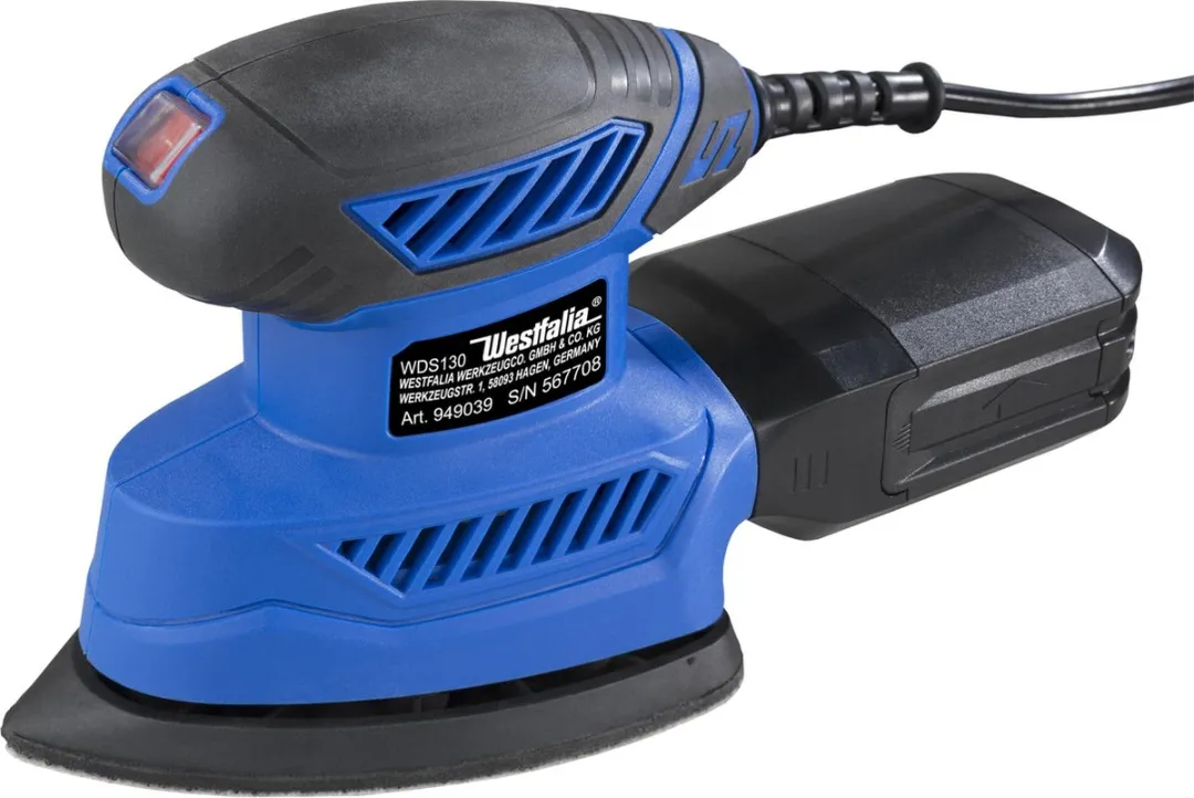 Westfalia WDS130 Delta-Schuurmachine - 130W - met K60/K80/K120 schuurdriehoeken