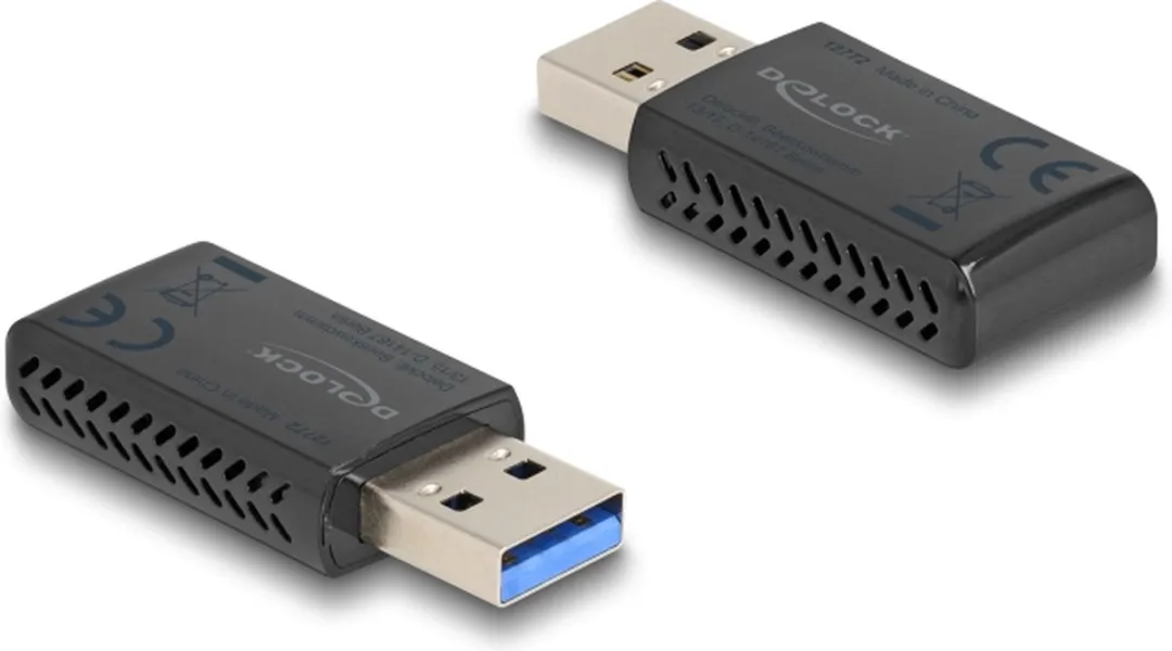 Delock Wi-Fi 6 AX1800 USB Stick 12772 - Zwart