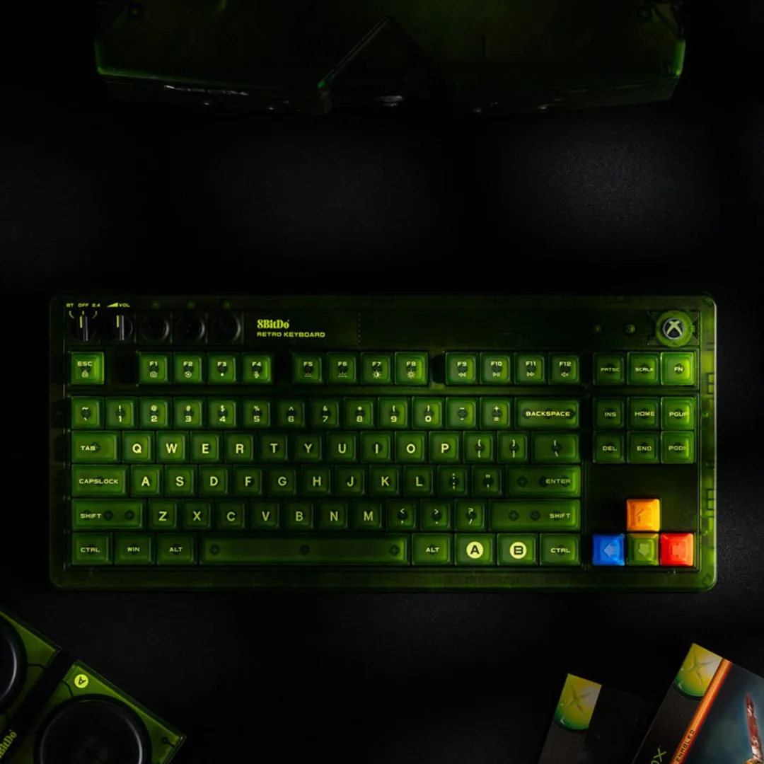 8Bitdo RET00858 Mechanical Keyboard - Xbox Edition - Groen