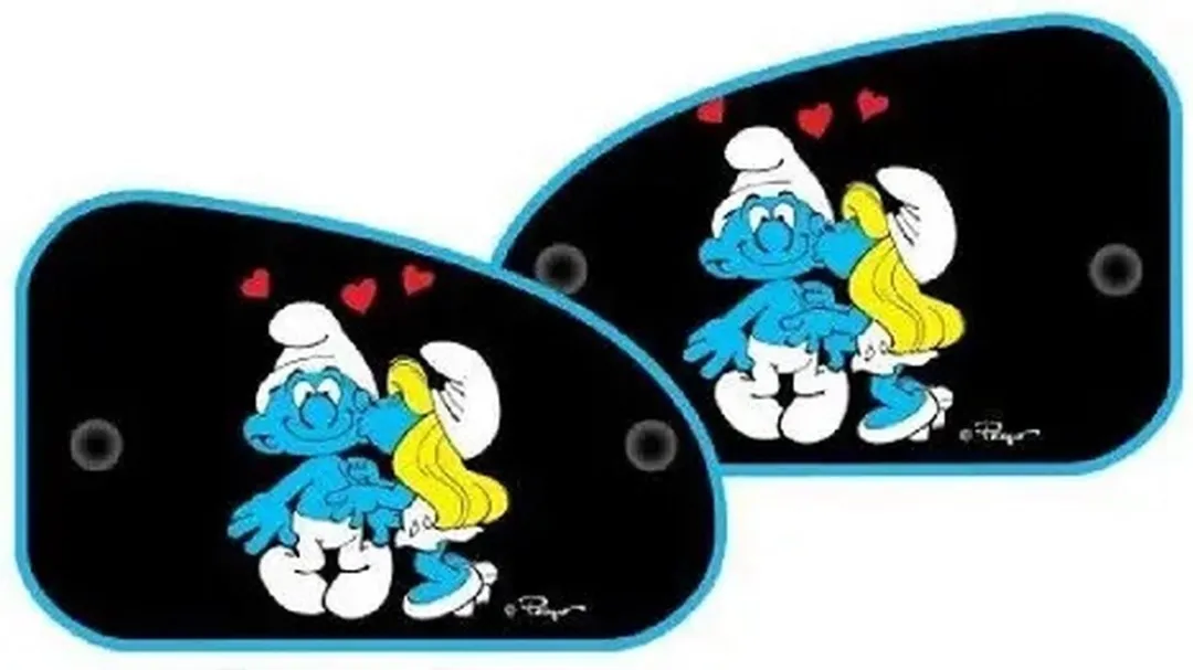 De Smurfen Auto Zonneschermen 2 Stuks
