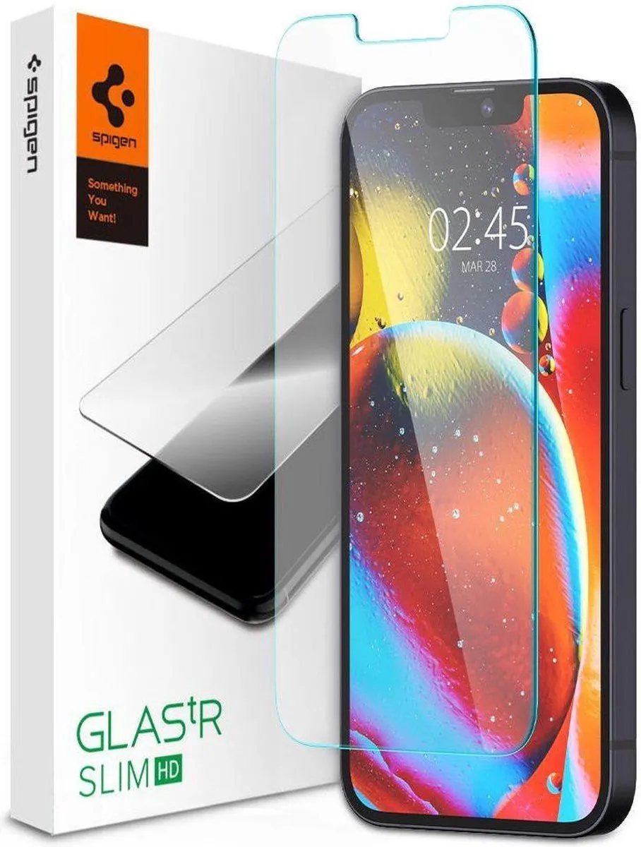 Spigen Glas.tR Slim iPhone 14 Plus Schermbeschermer