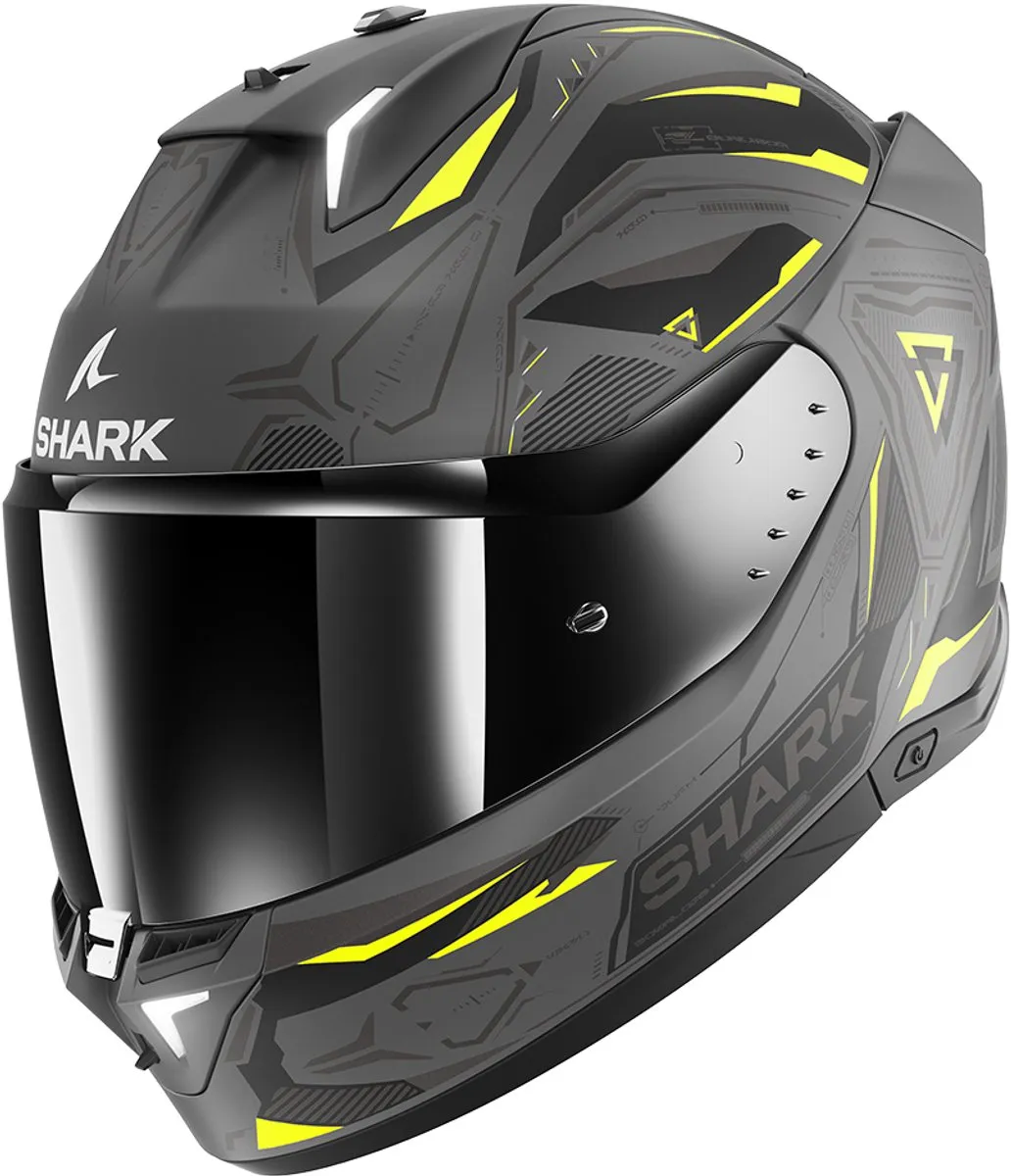 Shark SKWAL i3 Linik Integraalhelm - M - Antraciet/Geel/Zwart - afbeelding 6 van 6