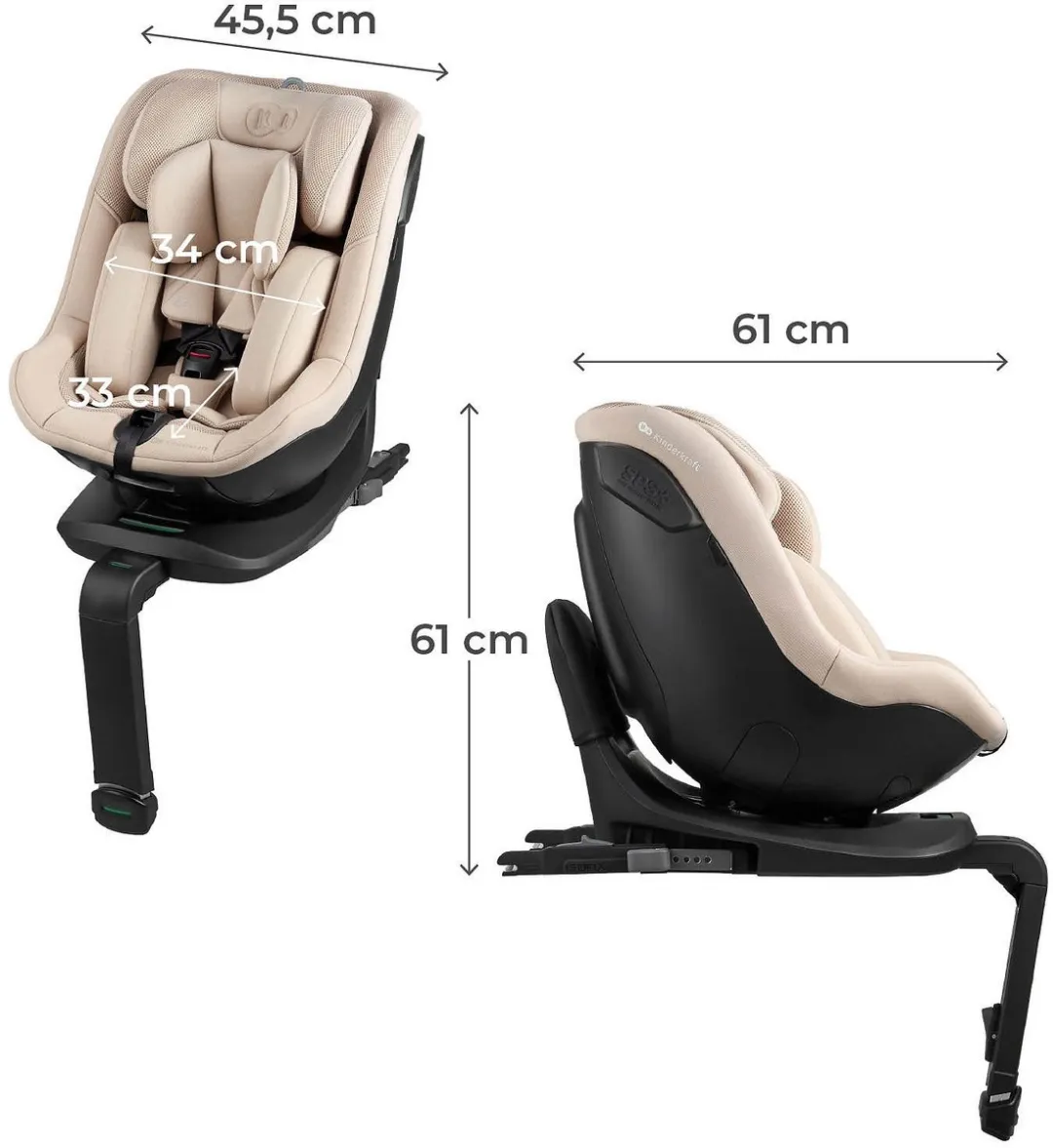 KinderKraft I-GUARD i-Size Autostoeltje 40–105cm - Beige