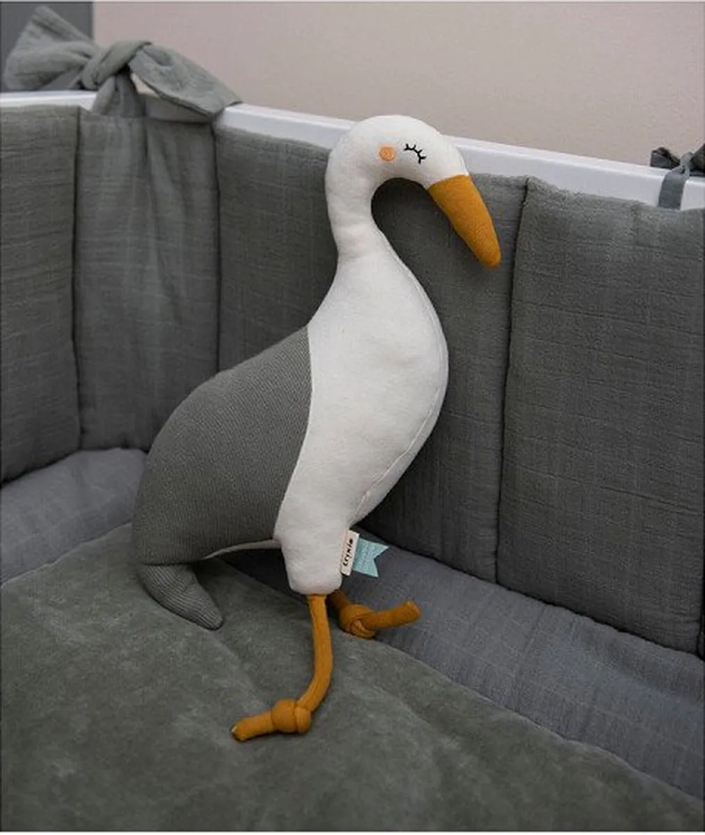 Trixie Knuffeldiertje Reiger - Groen - afbeelding 6 van 6