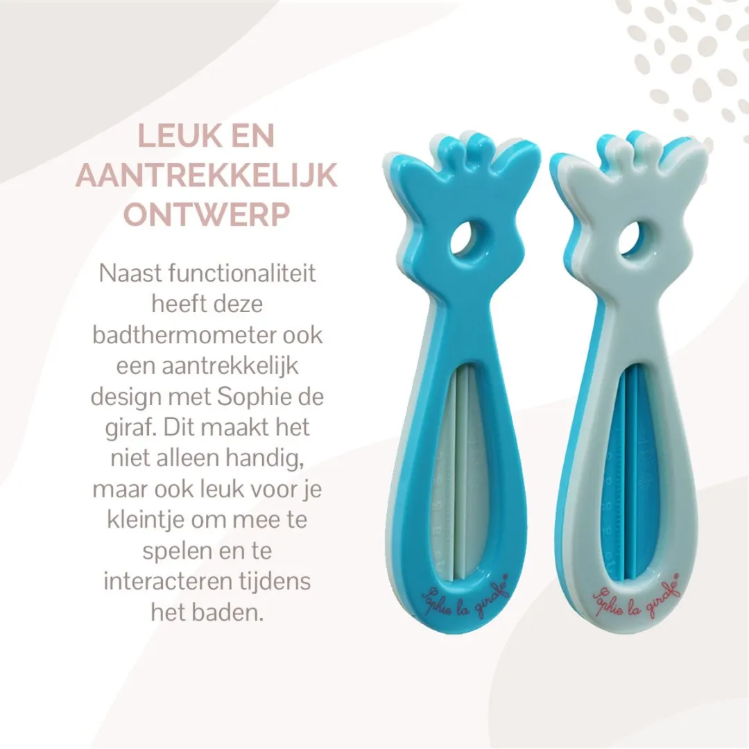 Sophie de Giraf Badthermometer Blauw