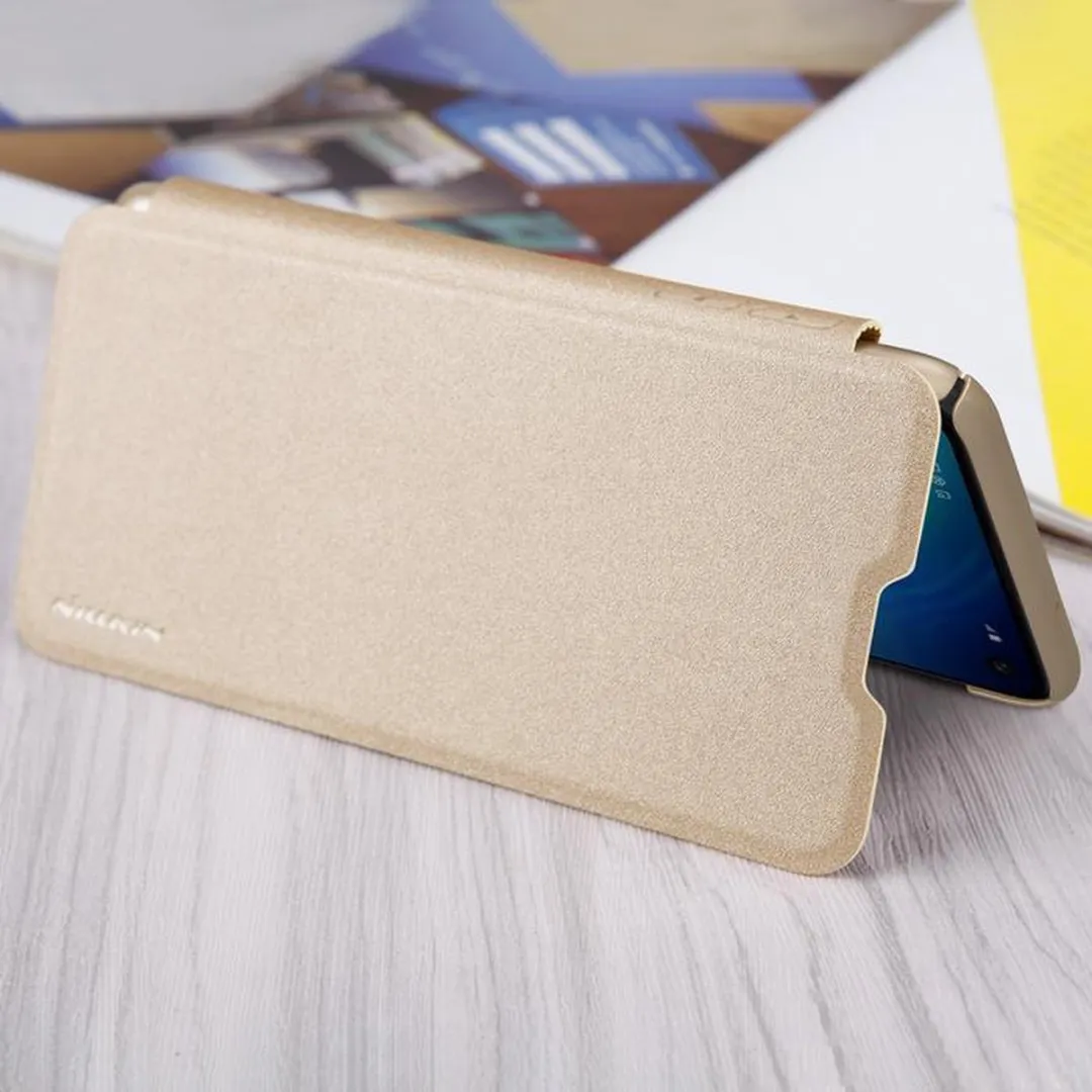 Nillkin New Sparkle Book Case Samsung Galaxy S10e - Goud - afbeelding 4 van 4