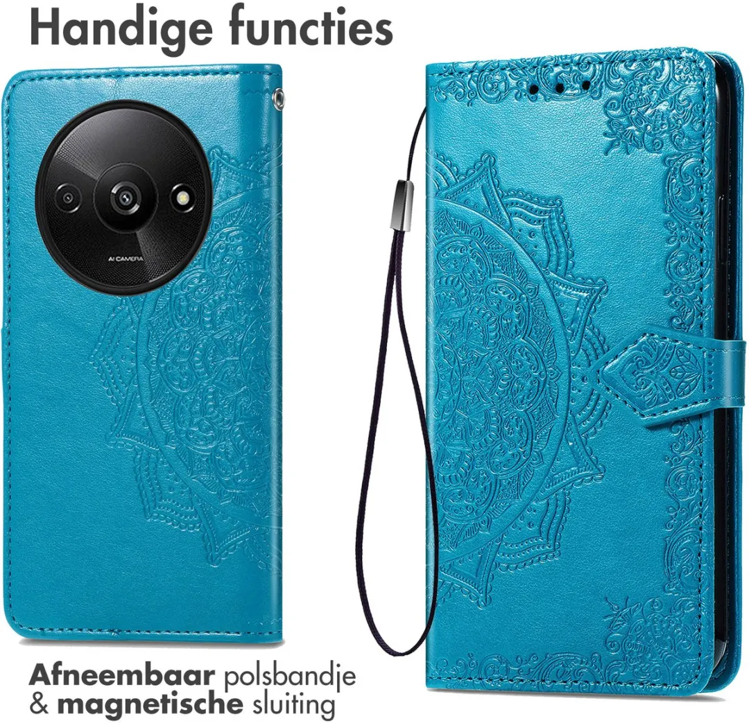 Imoshion Hoesje Xiaomi Redmi A3 - 3 Pasjes - Turquoise
