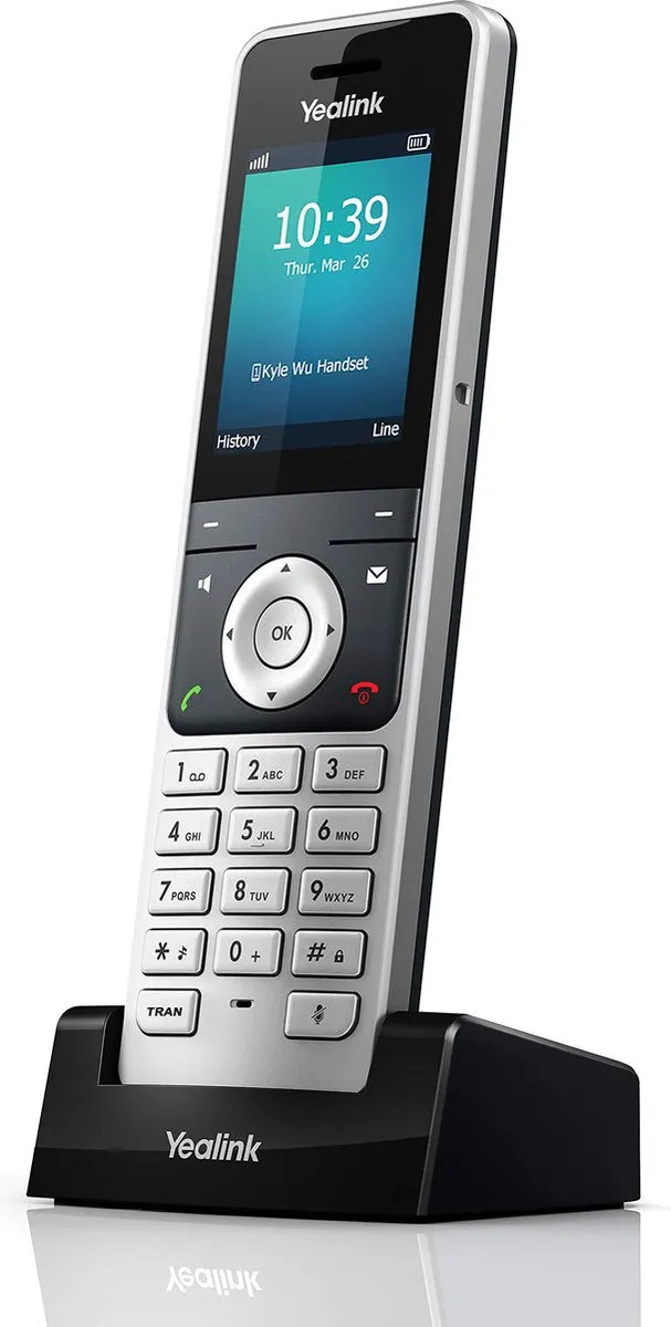 Yealink W56H HD IP DECT Handset - Zilver/Zwart - afbeelding 6 van 6
