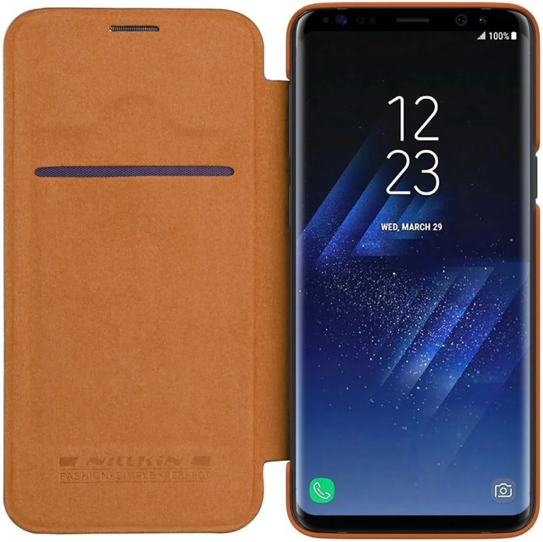 Nillkin Qin Book Cover G96015311002 - Samsung Galaxy S9 - Bruin