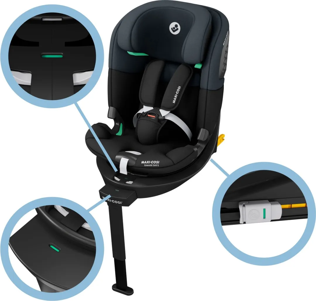 Maxi-Cosi Emerald 360 S Autostoel - Tonal Black