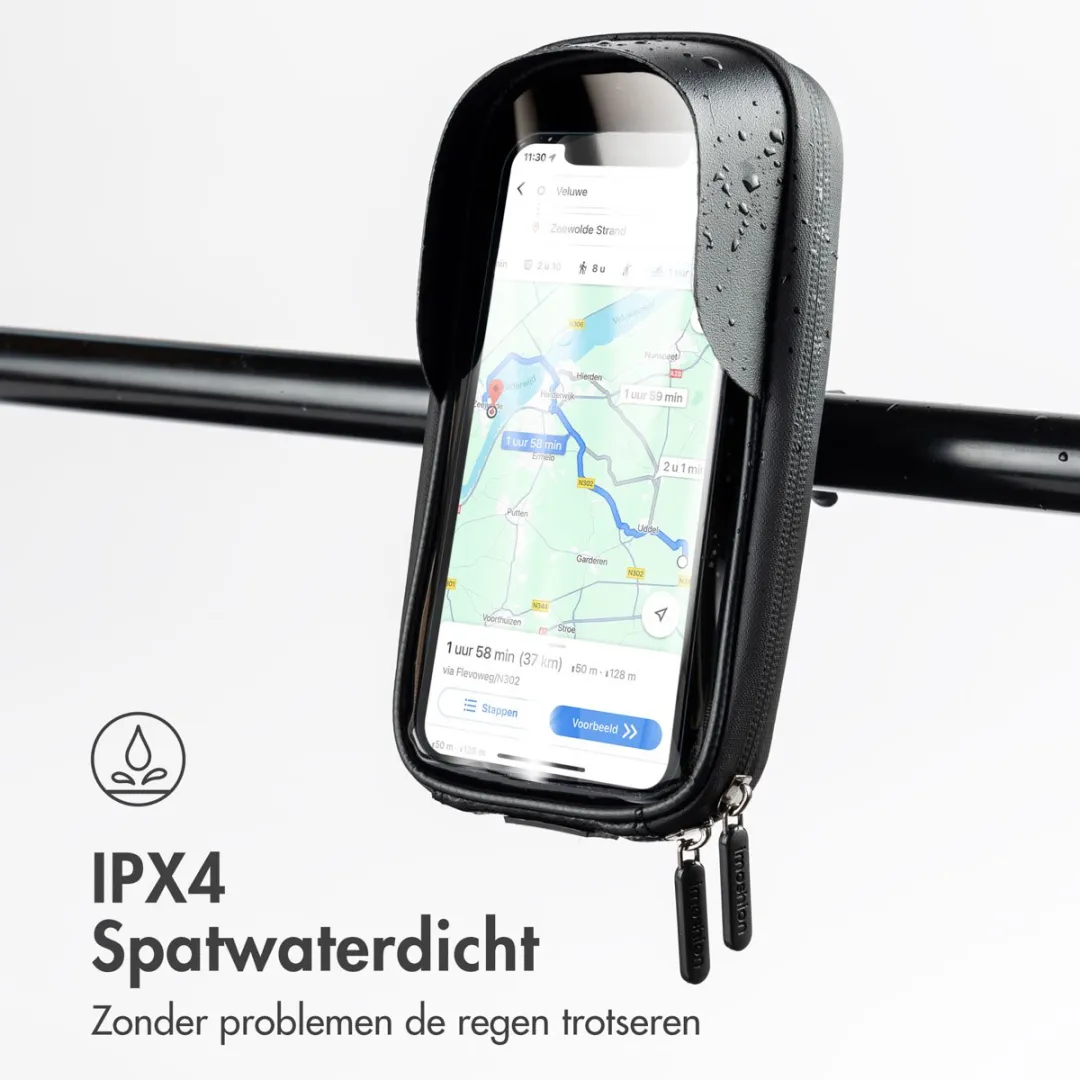 Imoshion Waterdichte Telefoonhouder Fiets SH00069821 - Zwart