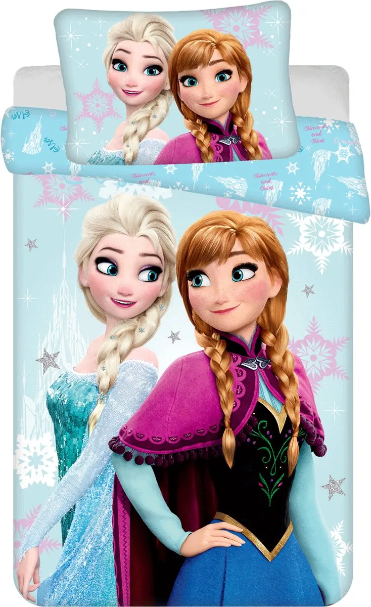Disney Frozen Dekbedovertrek Anna Elsa 135x100cm