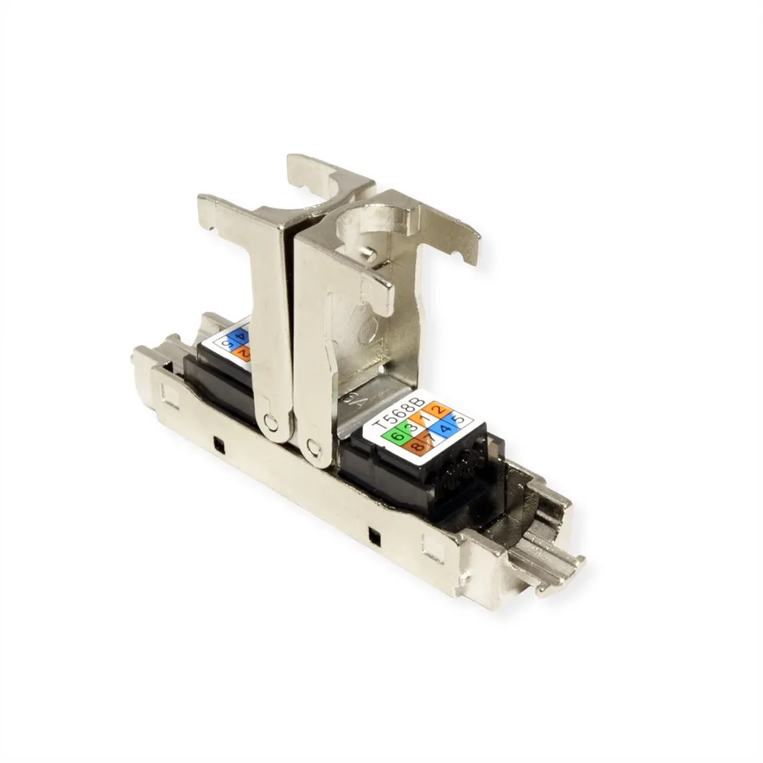 Value ROLINE Cat.6A STP Aansluitdoos - 1x RJ45 - Zilver