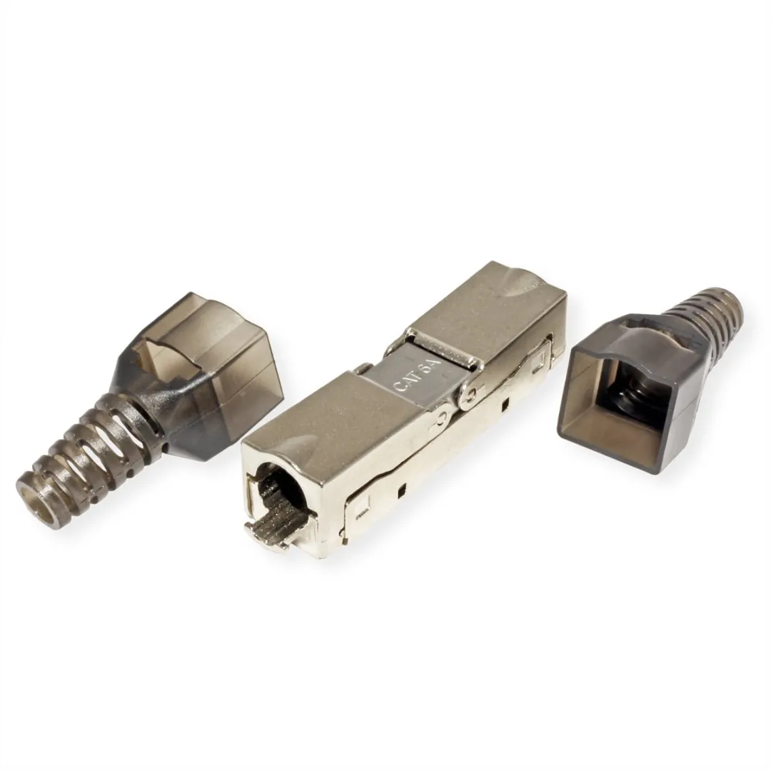 Value ROLINE Cat.6A STP Aansluitdoos - 1x RJ45 - Zilver