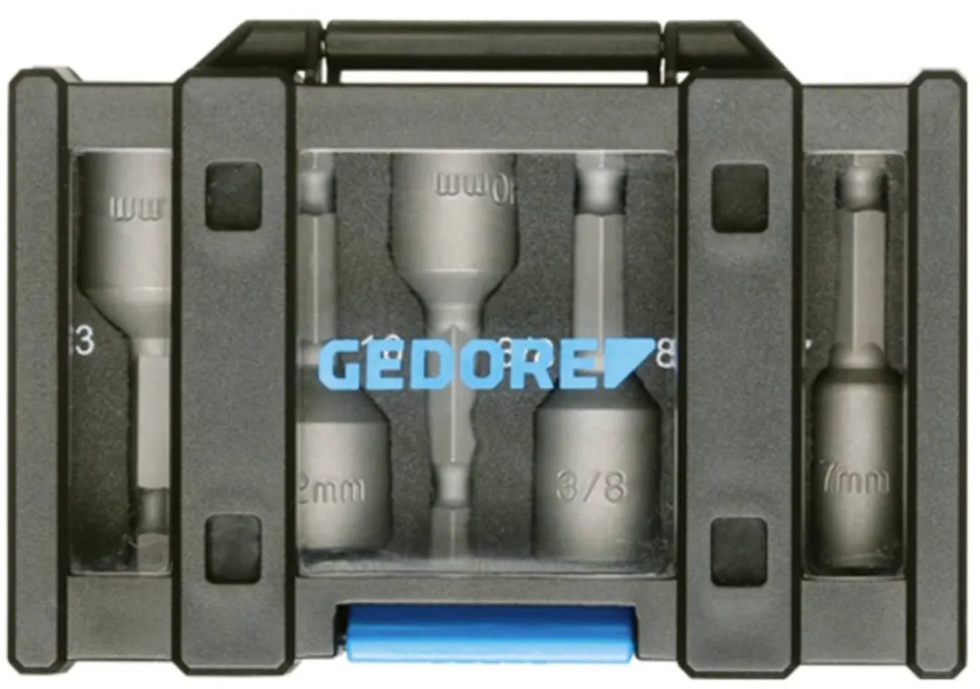 Gedore 666-006 Bitset - 1/4" & 3/8" - 7 stuks