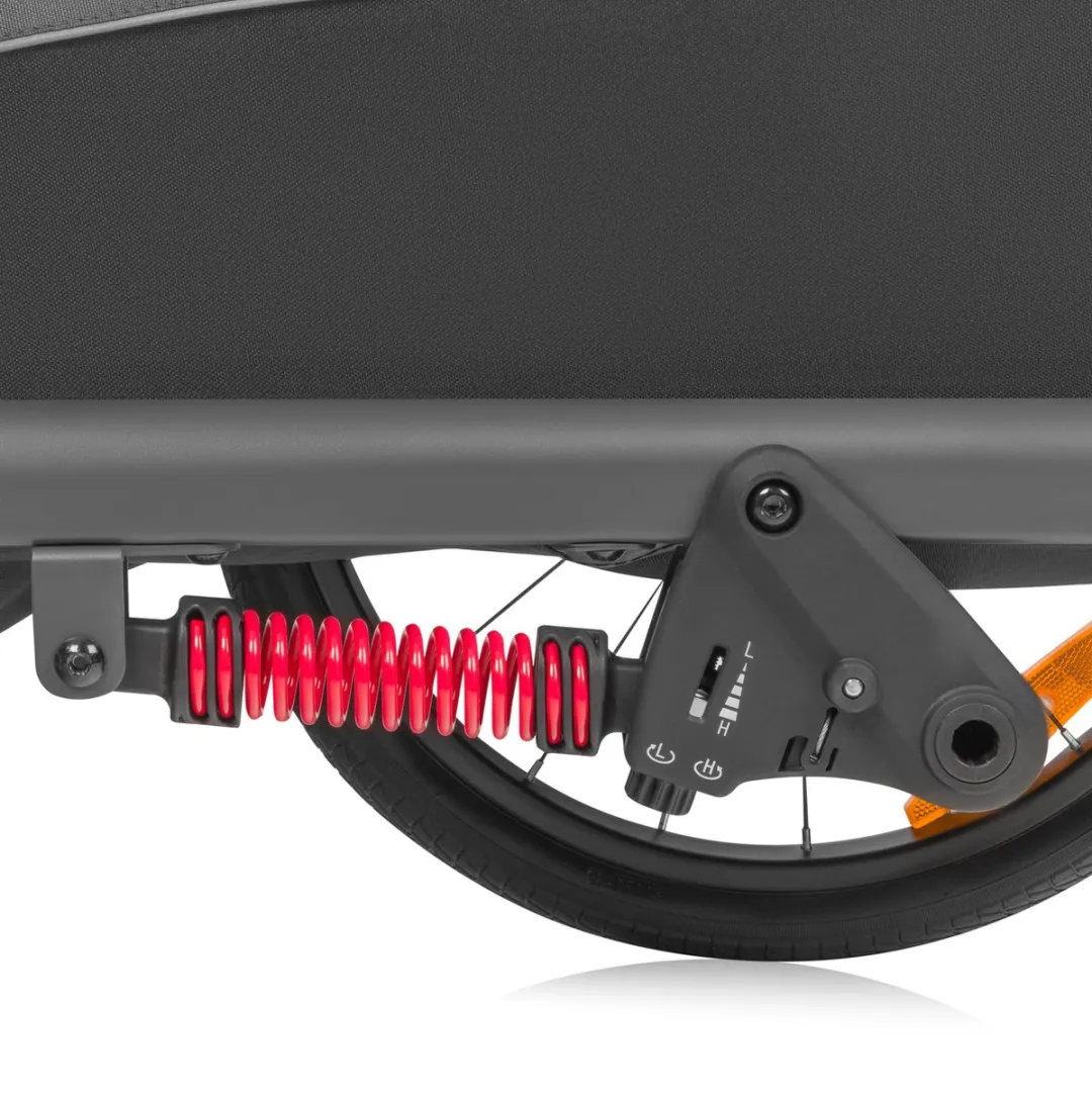 Lionelo Cama 2in1 Fietsaanhanger & Wandelwagen - Zwart - 2x22kg