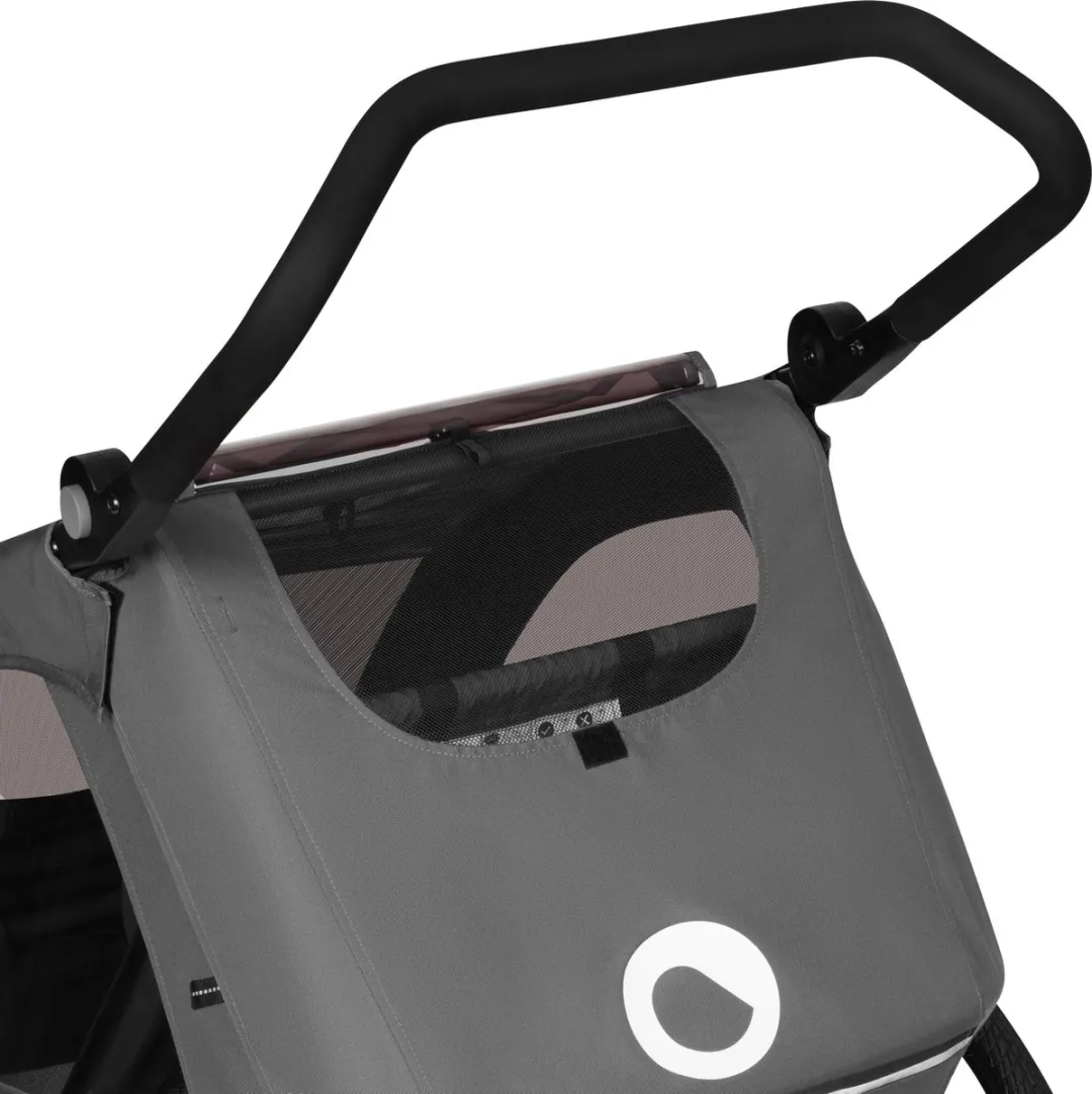Lionelo Cama 2in1 Fietsaanhanger & Wandelwagen - Zwart - 2x22kg - afbeelding 6 van 6