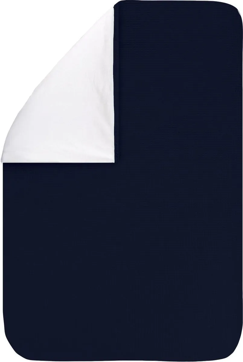 BINK Bedding Dekbedovertrek Wafel Marine 80x60