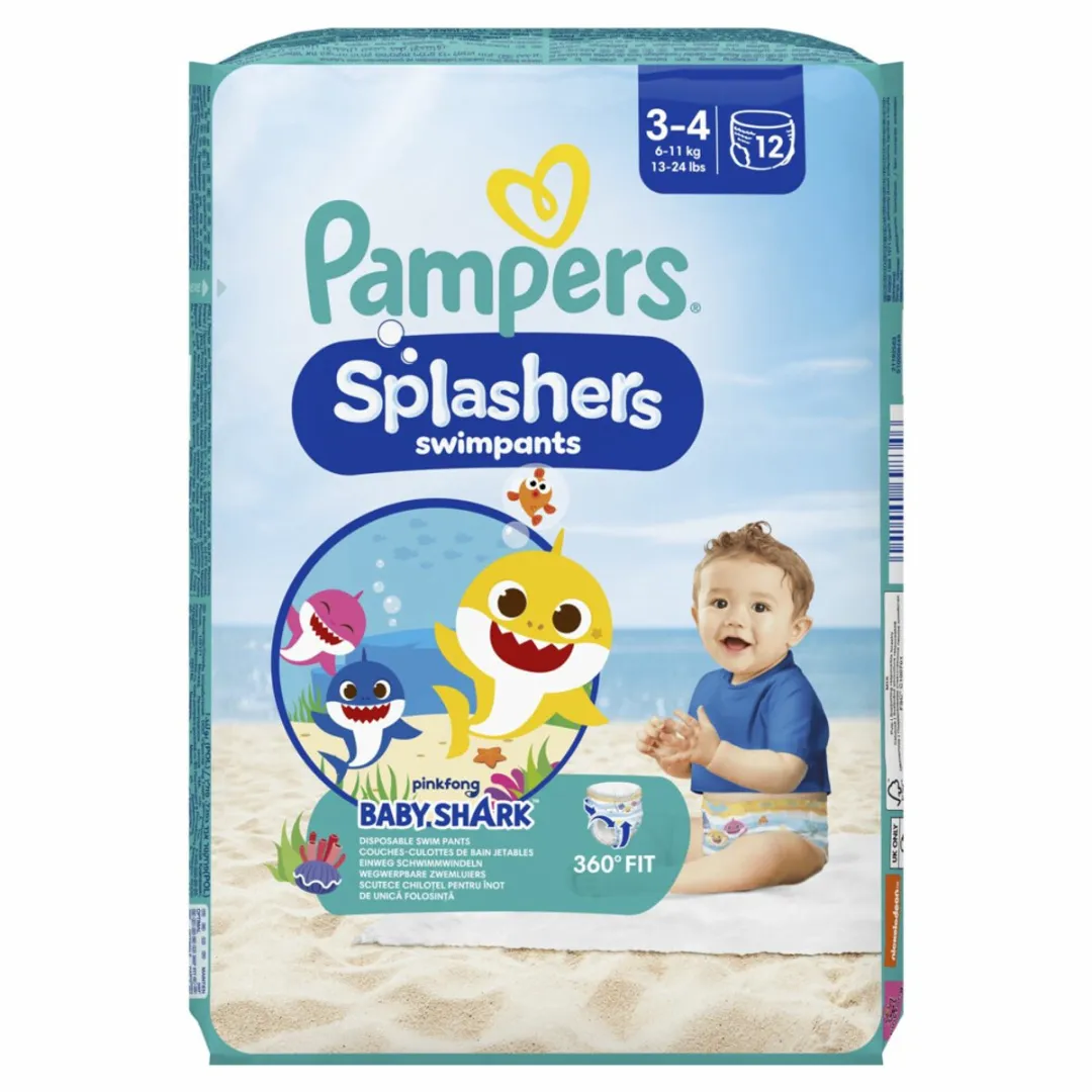 Pampers Splashers Zwemluiers Maat 3-4 36 Stuks