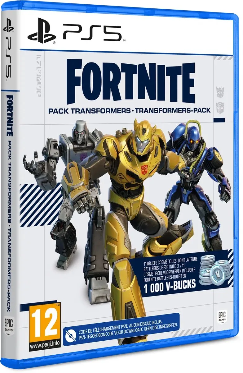 Mindscape Fortnite Pack Transformers 1000 V-Bucks PS5 - Franse
