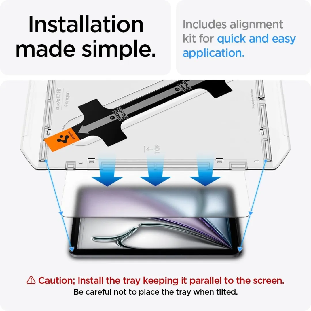 Spigen Paper Touch iPad Air 11 2024 Glashoes - Transparant - afbeelding 6 van 6