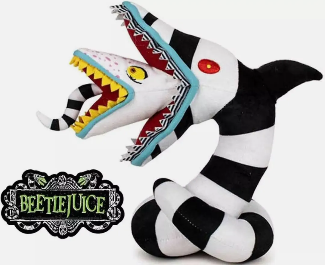 Disney Beetlejuice Sandworm Knuffel 30cm - Zwart