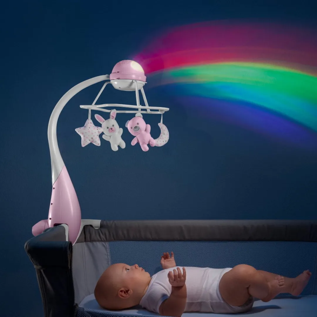 Chicco Regenboog Roze 3-in-1 Muziekmobiel - afbeelding 6 van 6