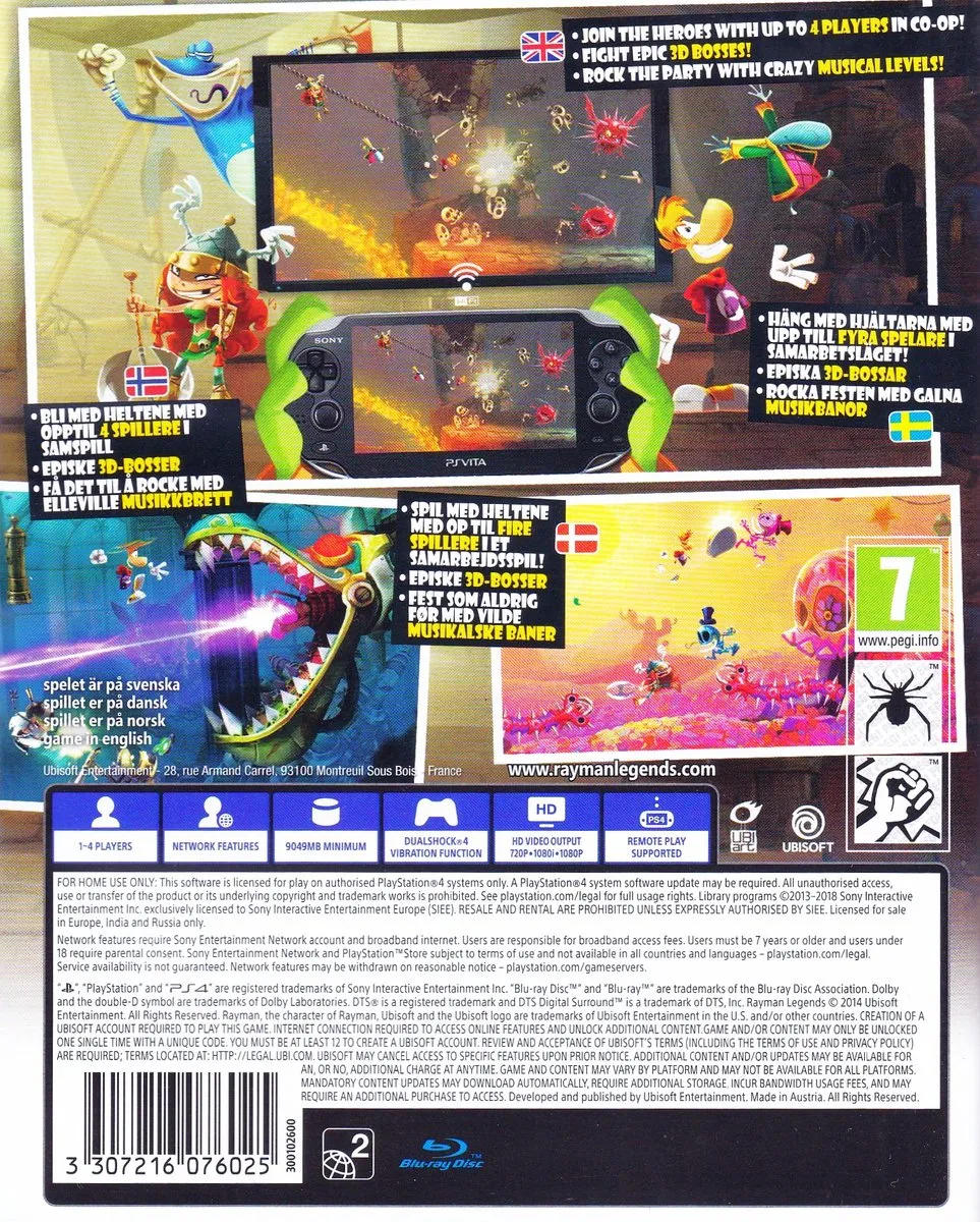 Ubisoft Rayman Legends