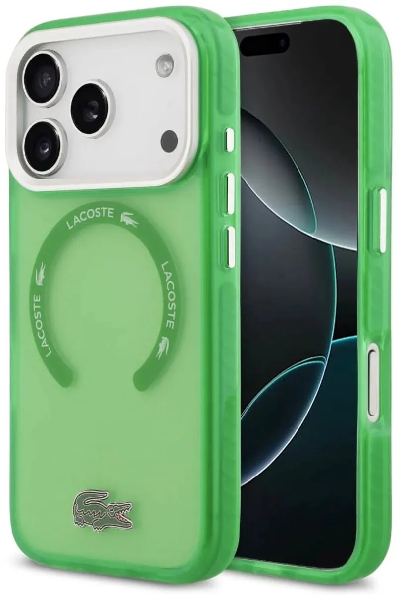 Lacoste Back Cover iPhone 17 Pro Max - Groen - MagSafe