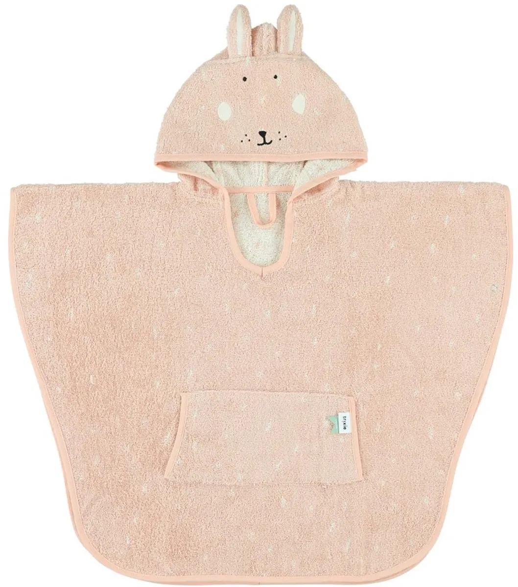 Trixie Poncho Mrs. Rabbit Badcape - Roze - Biologisch Katoen