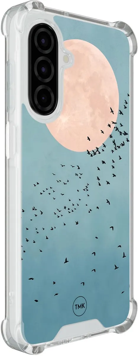 Casevibes Shockproof Hoesje Samsung Galaxy A26 - Blauw Moon Birds - S/A26/S/014