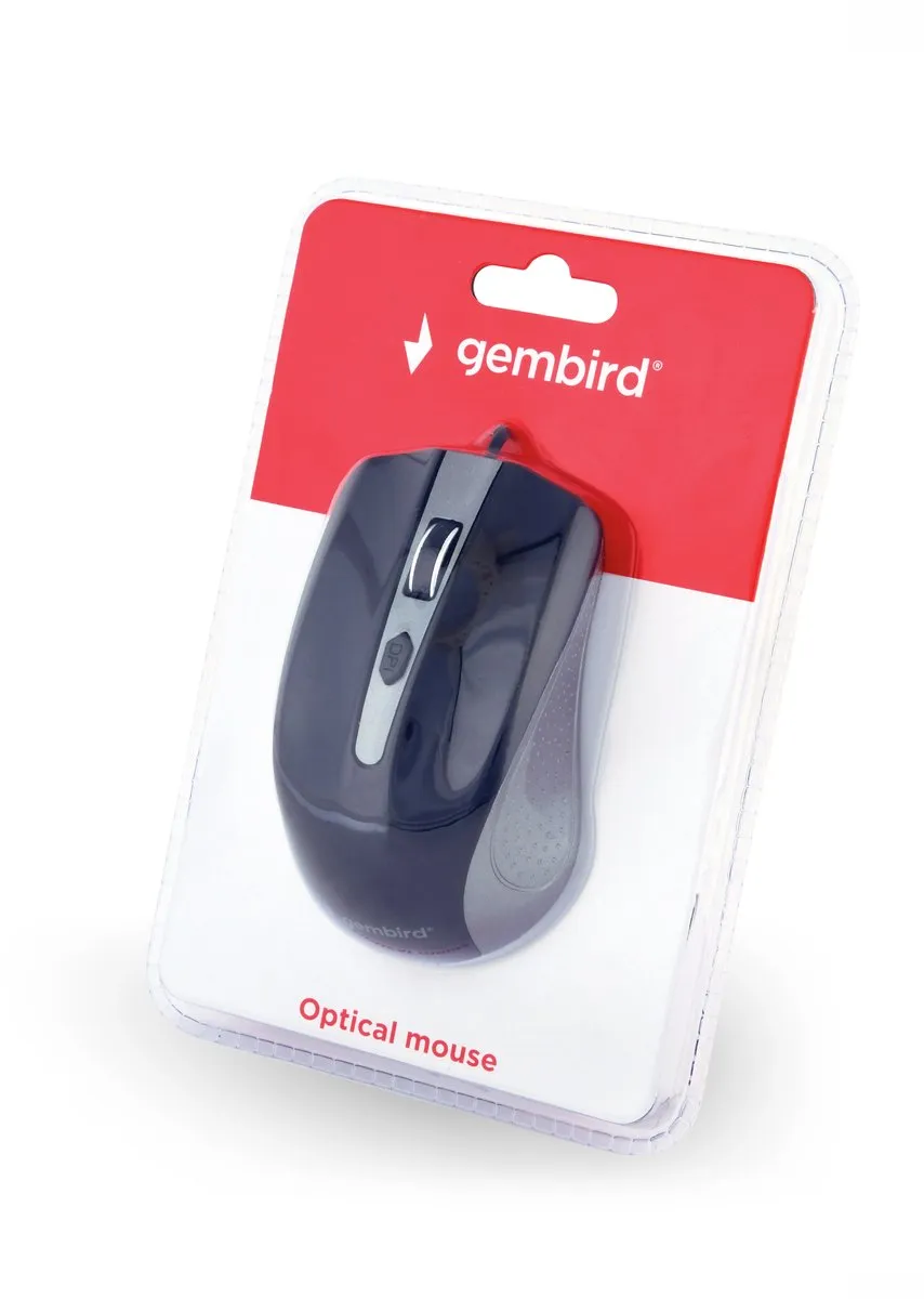 Gembird Muis Bedradend 4B-01 - 4 Knoppen - Zwart