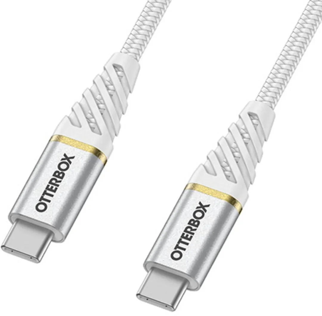 OtterBox USB-C naar USB-C Kabel 2M - Wit - afbeelding 2 van 6