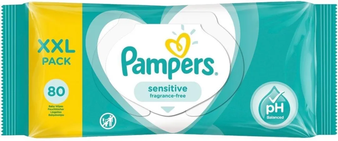 Pampers Fresh Clean Billendoekjes 80 Stuks