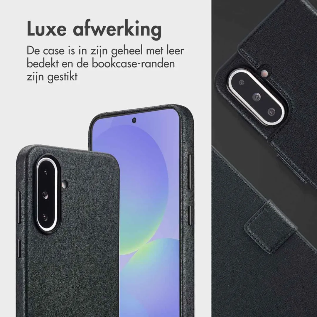 Accezz Hoesje Samsung Galaxy A36/A56 2-in-1 Leather Bookcase - 3 Pasjes - Zwart