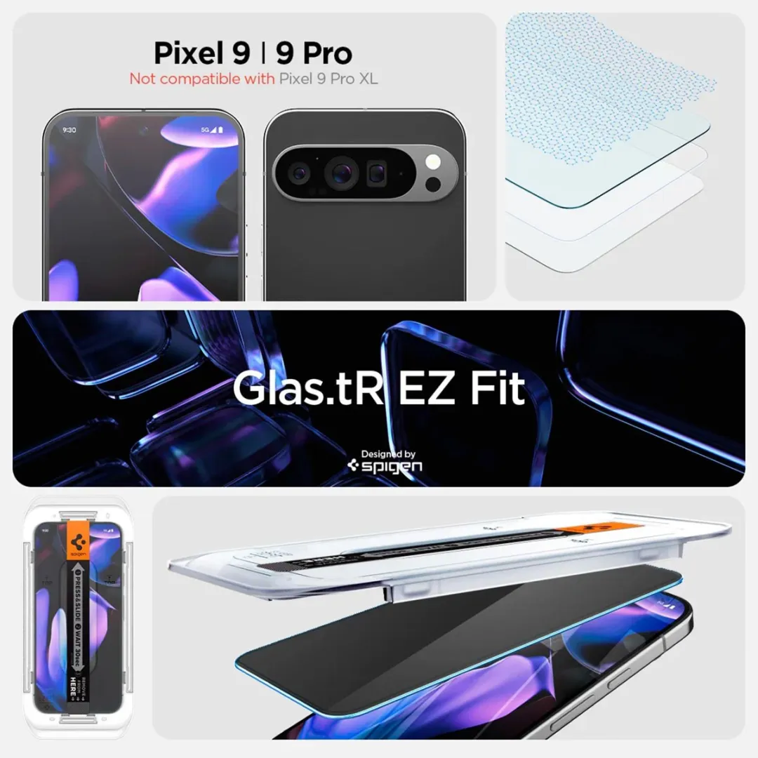 Spigen EZ Fit GLAS.tR AGL09313 Privacy Glas - Google Pixel 9 Pro XL - 2 Stuks