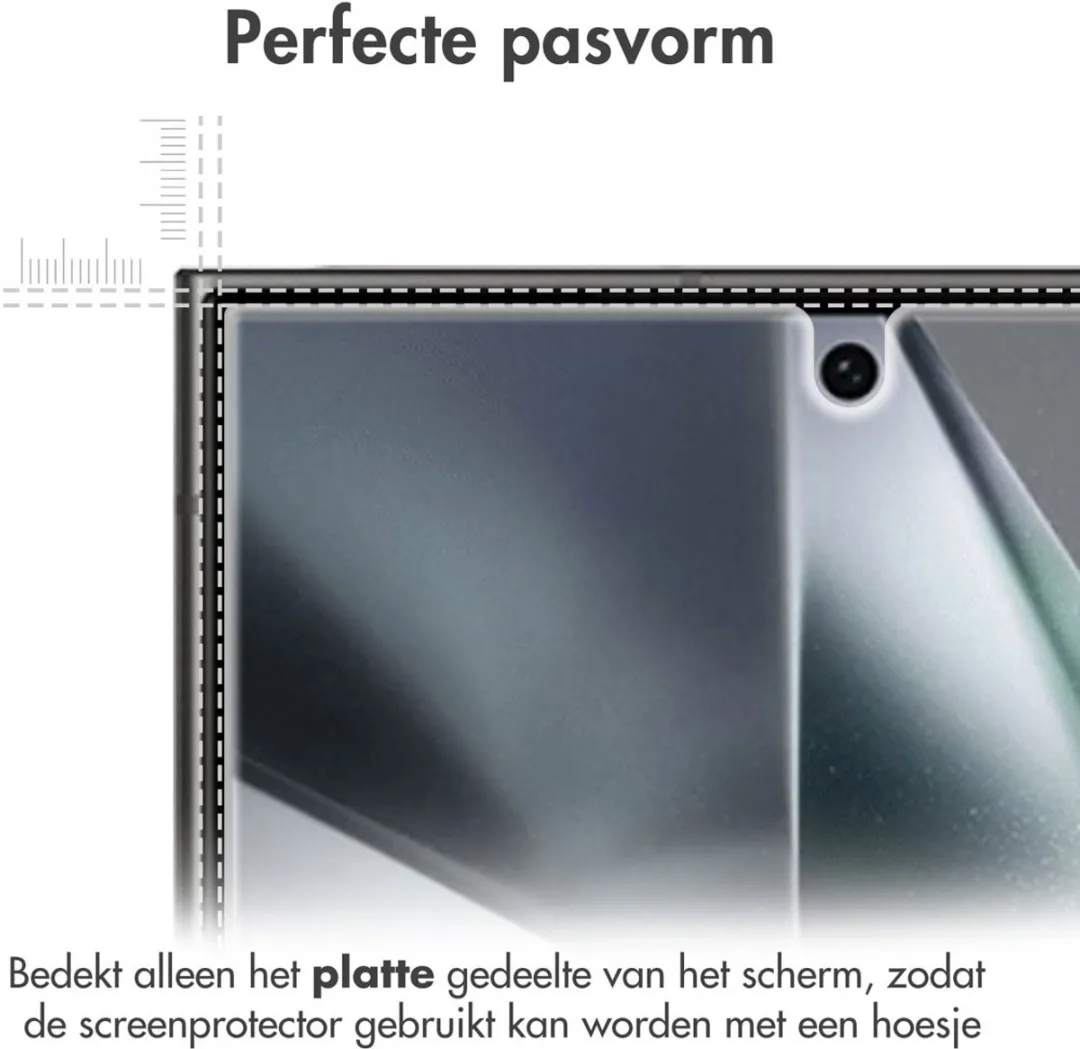 imoshiion Screenprotector Gehard Glas 3 Stuks - Samsung Galaxy S24 Ultra
