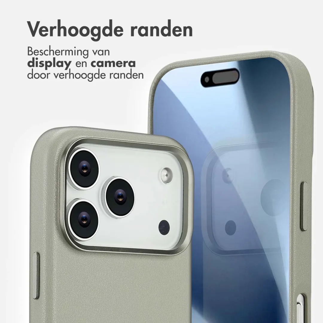 Accezz Hoesje iPhone 17 Pro Light Grey - 2 Pasjes