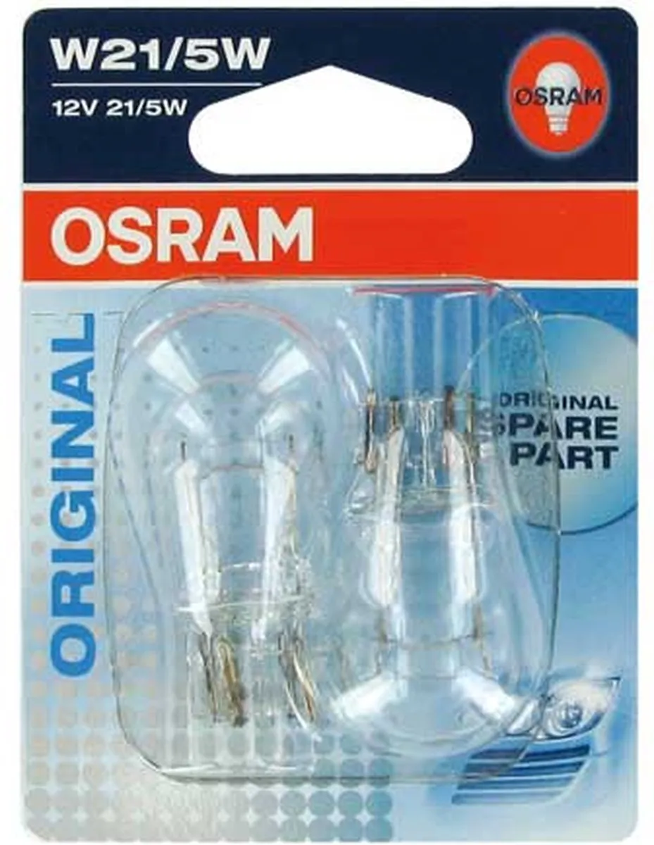 Osram Original T20 W3x16Q Halogeenlamp 12V - 2 Stuks
