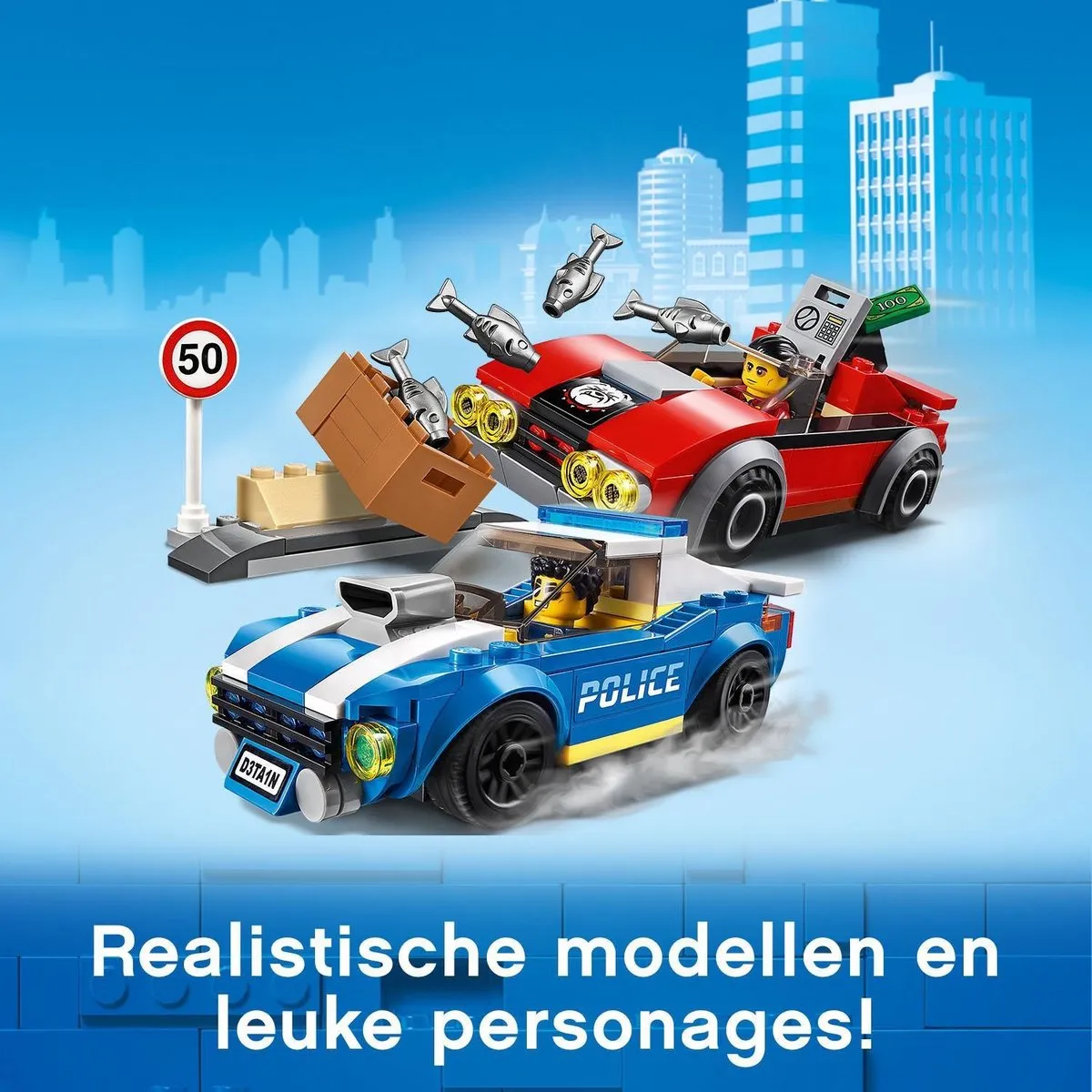 LEGO City Politiearrest op de Snelweg 60242 - 185 Stukken