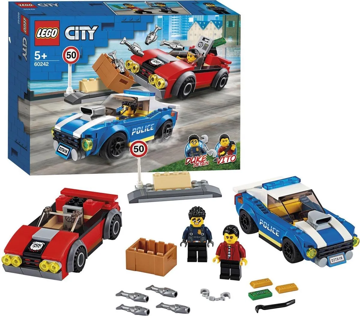 LEGO City Politiearrest op de Snelweg 60242 - 185 Stukken