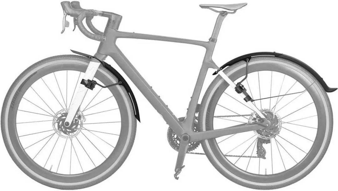 Topeak TetraFender G1 & G2 Spatbordset - Black