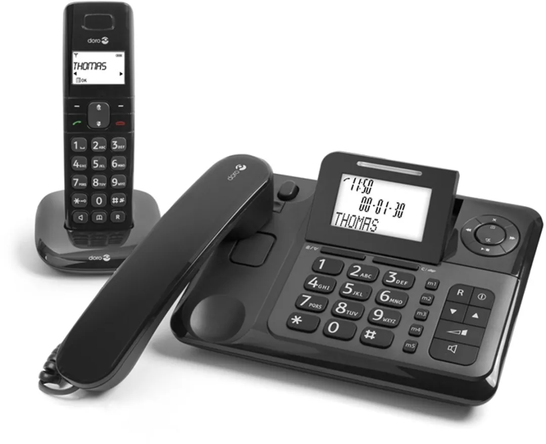Doro Comfort 4005 Duo DECT Telefoon - Zwart