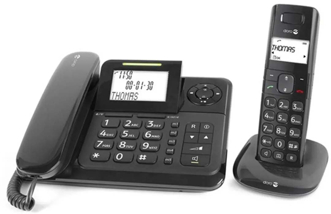 Doro Comfort 4005 Duo DECT Telefoon - Zwart - afbeelding 6 van 6