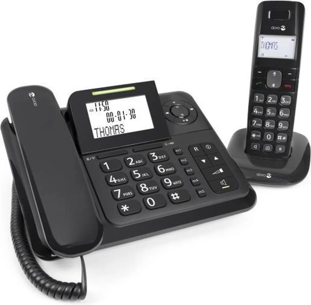 Doro Comfort 4005 Duo DECT Telefoon - Zwart