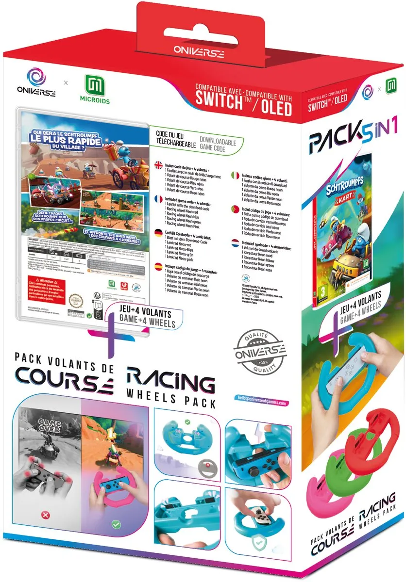 Mindscape ONIVERSE Racesturenpakket Smurfs Kart - Nintendo Switch - 4 Spelers