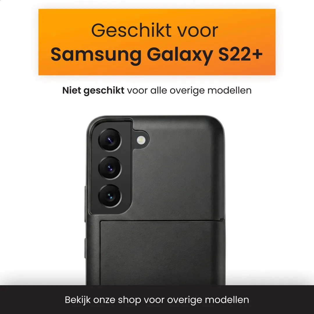 R2B Utrecht Hoesje Samsung Galaxy S22 Plus - 3 Pasjes - Zwart