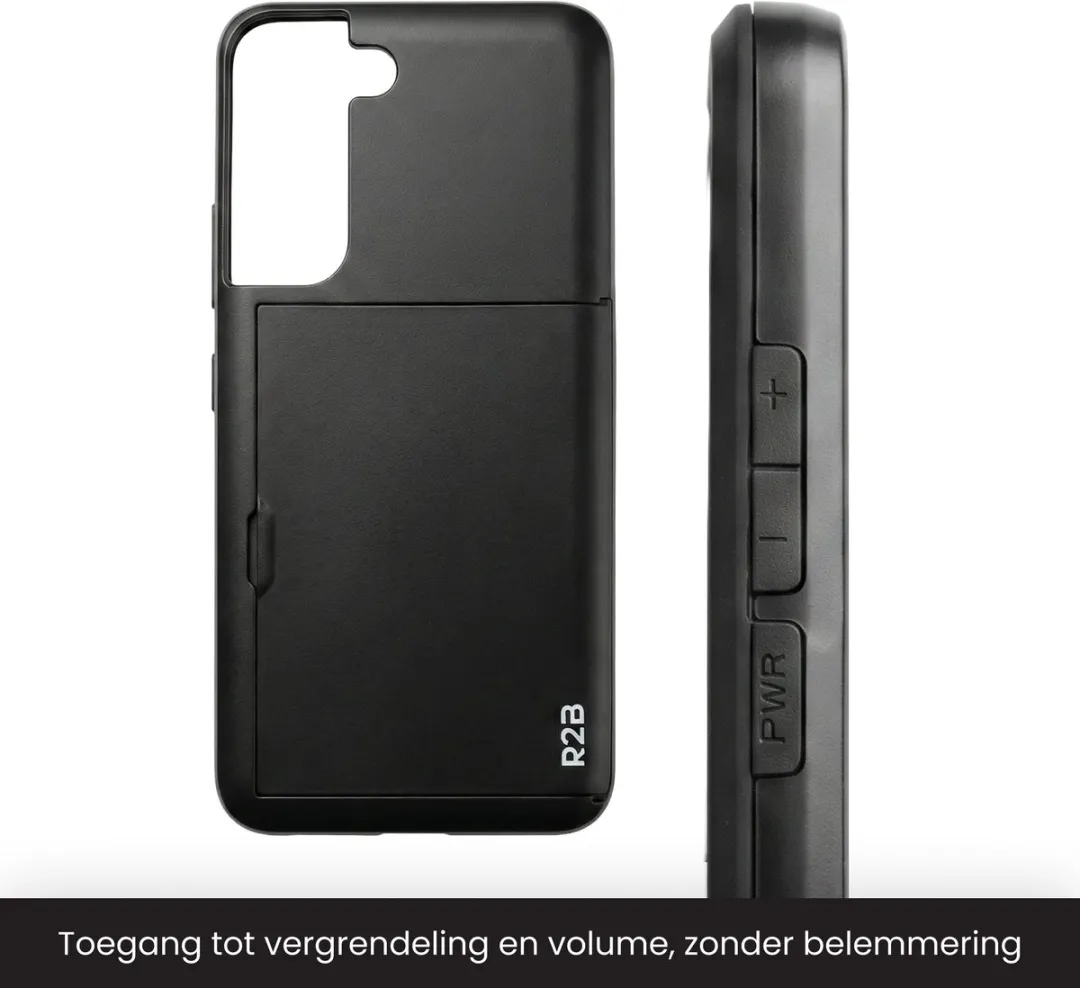 R2B Utrecht Hoesje Samsung Galaxy S22 Plus - 3 Pasjes - Zwart