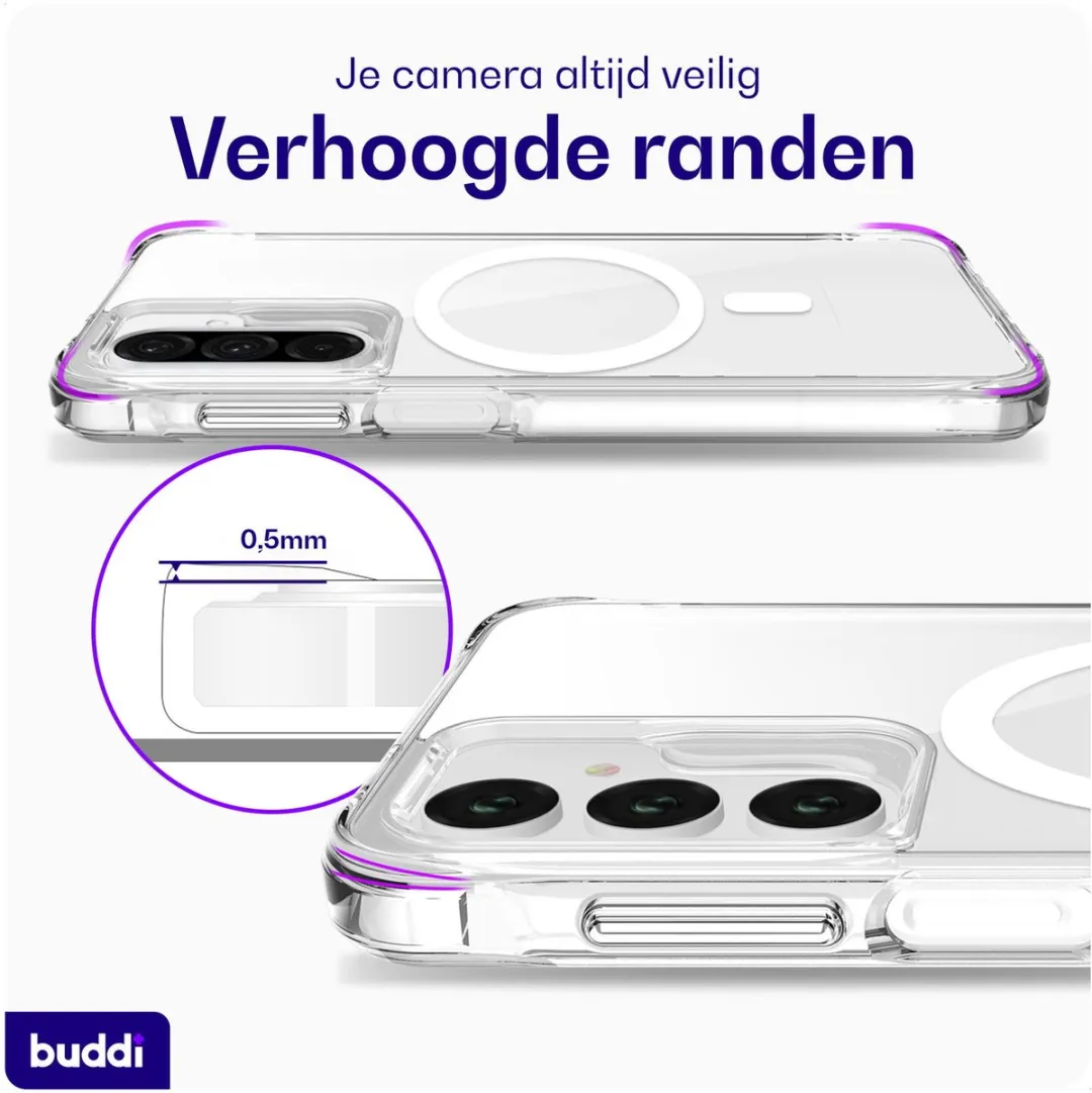 Buddi Core Hoesje Samsung Galaxy A17 - MagSafe - Transparant