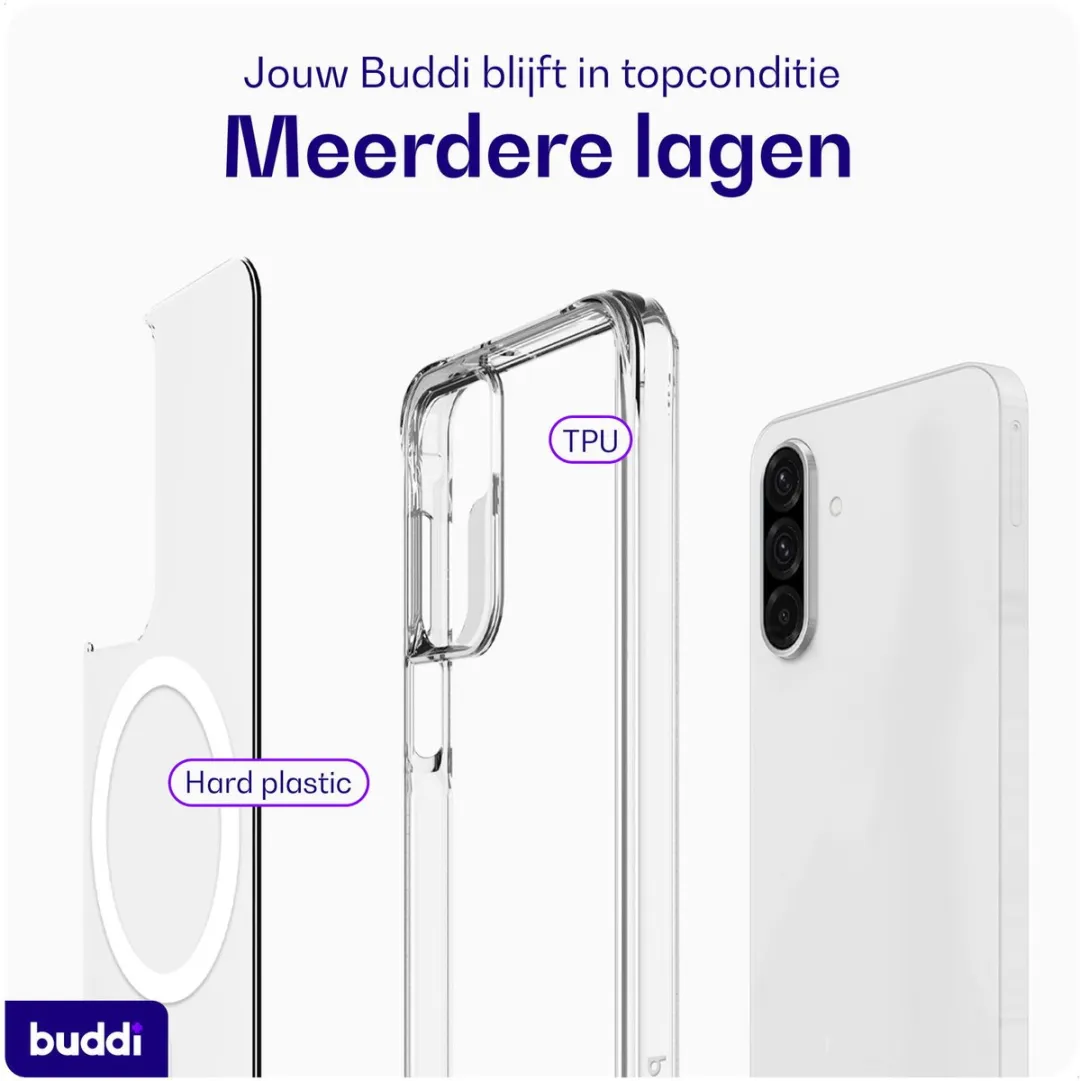 Buddi Core Hoesje Samsung Galaxy A17 - MagSafe - Transparant